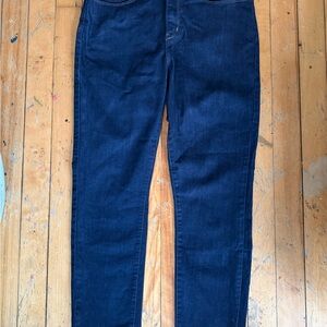 Signature by Levi Strauss Dark Blue Straight Leg Jeans